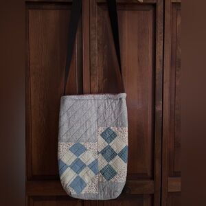 Handmade one of a kind quilted market bag